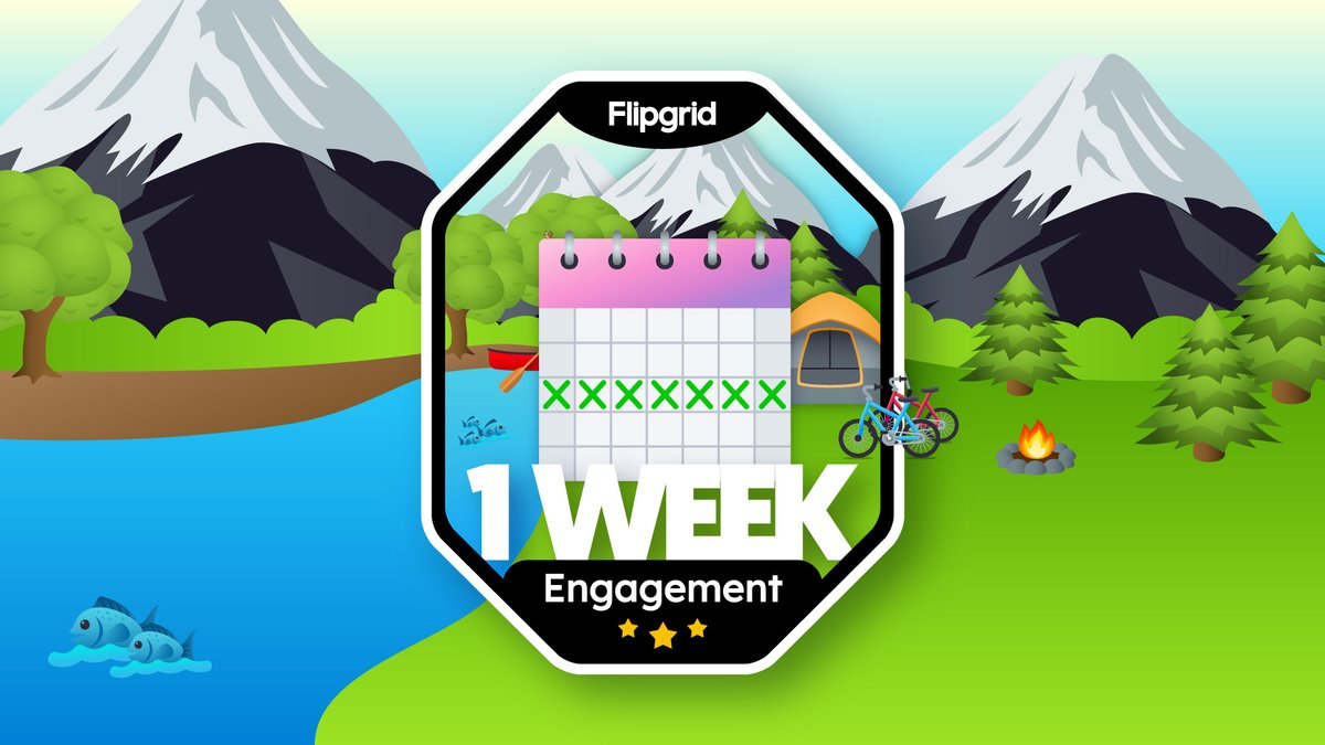 coco_teejay's tweet image. I am excited to rock my new @Flipgrid One Week Streak badge!