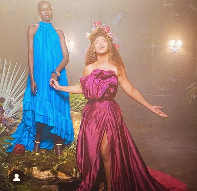 CandidCandace's tweet photo. First Babs and now BEE! Chicago's very own #Azeeza has now designed for @Beyonce (shown in her new visual album #BlackIsKing on @disneyplus ) YOU Go Girl! https://t.co/6ww7RJuKGu