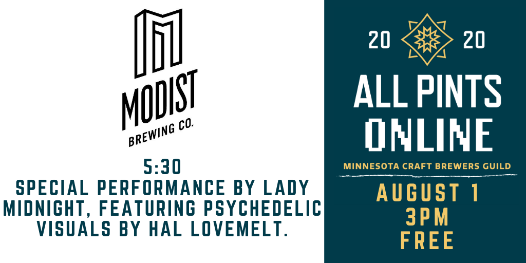 mncraftbrew's tweet photo. This Saturday, tune in at 5:30PM for a special musical performance courtesy of @ModistBrewing!  You can see this and other awesome content from 21 #MNBreweries during our FREE fest on August 1! 

Watch here starting at 3PM: https://t.co/M9phmaUPVI https://t.co/oO1rIVZepI