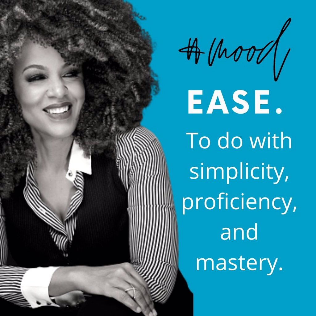BrandiMitchell6's tweet photo. Ease: To do with simplicity, proficiency and mastery. 

We got HARD mastered, time for ease. https://t.co/gYdNYyJ6dD