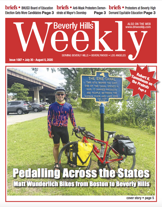 Matt Wunderlich had his internship canceled due to the pandemic. So he decided to spend his time another way: biking from Boston to Beverly Hills. 

Read this and more in Issue #1087 – online and on newsstands now.  bhweekly.com/issues/pdf/202…