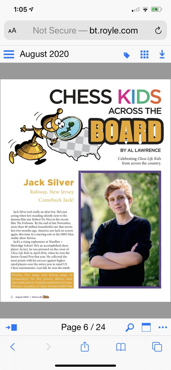 fsilverphd's tweet photo. New article in #ChessLifeKids #uscf https://t.co/g2XNbjFy9m