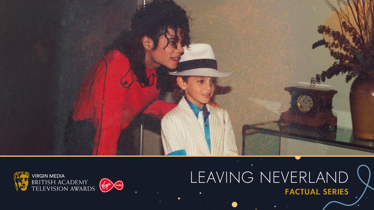 BAFTA's tweet photo. Leaving Neverland wins the award for Factual Series 👏 🏭 
#VirginMediaBAFTAs #BAFTAs https://t.co/woIuhZ9Eps