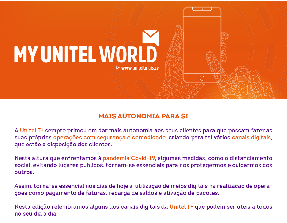 UnitelCV's tweet image. My Unitel World Especial (Canais Digitais) | Mês 04 - mailchi.mp/8262fa853d44/m…