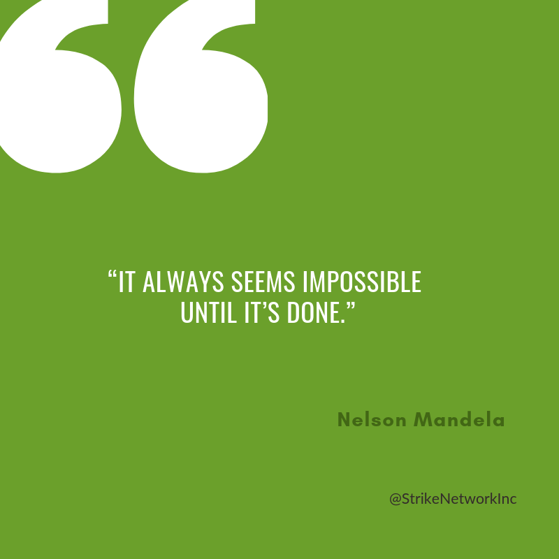 DonaDeane's tweet photo. I want to remind you that it's possible (whatever "it" is).
Keep believing. You got this!!!

#StrikeNetworkGroup #donamdeane #digitalmarketing #marketing #entrepreneur #contentmarketing #marketingdigital #webdesign #advertising #nelsonmandela https://t.co/m5X5CcSYqa