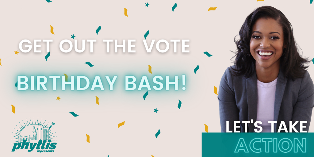 PhyllisForMO's tweet photo. Saturday is my bday and the best gift ever would be a WIN in District 19. Grab a friend and come help me canvass this weekend: https://t.co/4tRt6tG2UN #PhyllisRepresents https://t.co/QiDvKnps0i