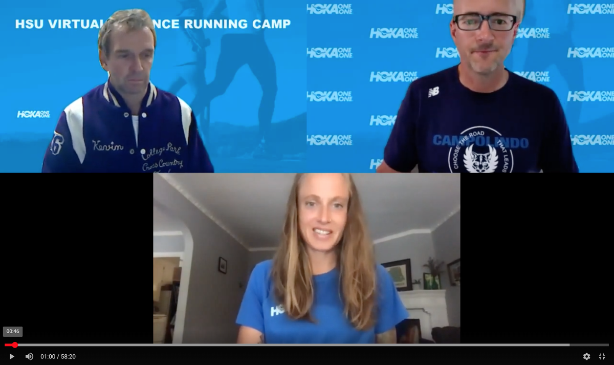 hsuDistanceCamp's tweet photo. University High School of San Francisco coach Carin Marrs provided a fabulous look at her program philosophy and training plan during the Covid-19 pandemic at our Thursday morning HSU Virtual Running Camp webinar.

Replays available at: https://t.co/c0fVOTukGJ https://t.co/WsdGNv02C9