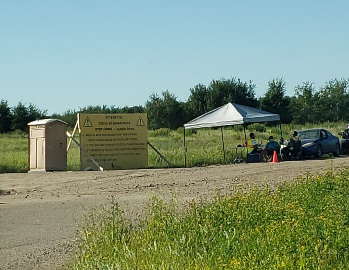 lwhitecalf's tweet photo. Checkpoints on the reserve to encourage Covid safety, testing and tracking your whereabouts #lovemyrez #lovelife #prayingforsafety https://t.co/WA5064xBU8