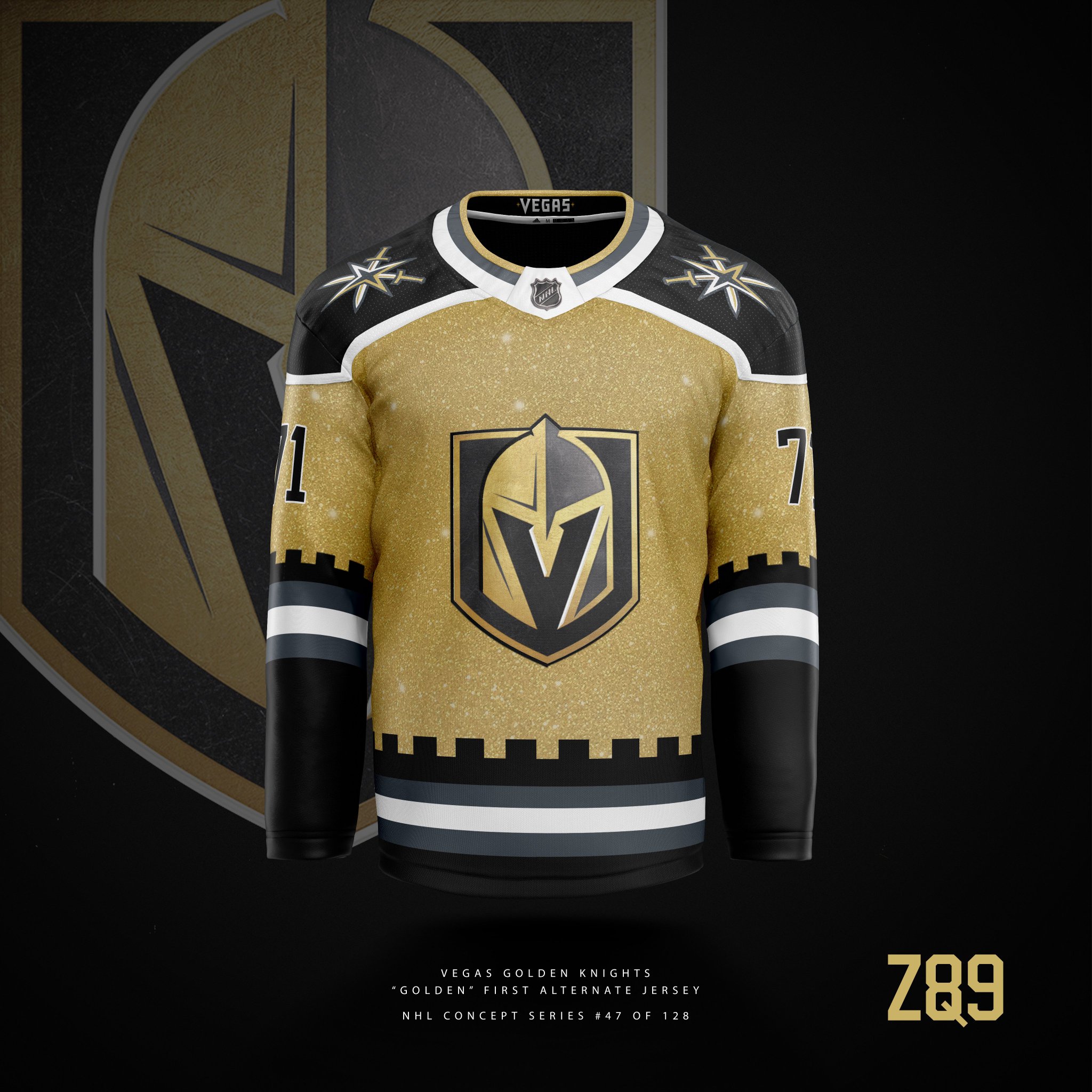 Las Vegas Black Knights Jersey Concept 