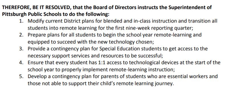 If board member Kevin Carter's resolution to postpone in-person instruction for the first 9 weeks is approved, here's what PPS Superintendent Anthony Hamlet will be responsible for.