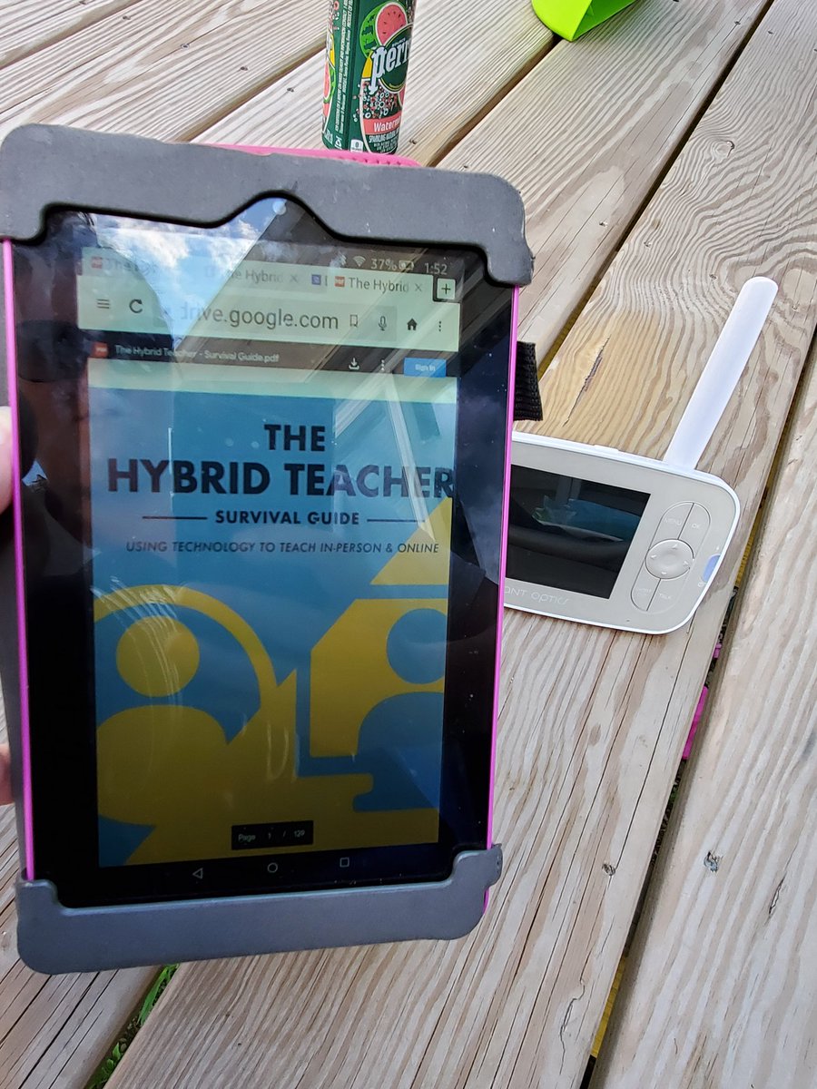 Finally got some good nap time reads in today! Excited to spend my next few nap time sessions digging into some hybrid teaching with <a href="/emmabpass/">Emma Pass - EdTechEmma</a>! Thanks for the recommendation @MillerNECSD and <a href="/jenniferacronk/">Jennifer Cronk</a> #hybridteacher