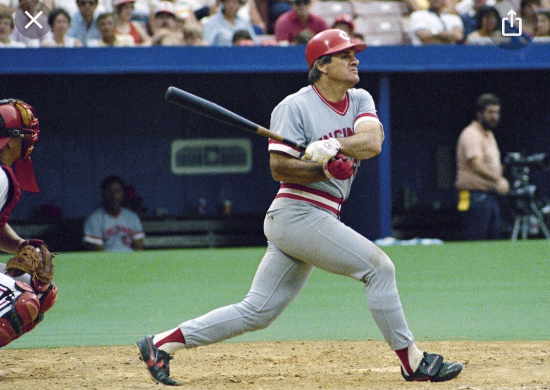 LetPeteIn14's tweet photo. On this day in 1978 Pete Rose went 1-4 vs Phil Niekro of the Atlanta Braves. This extended his hit to 44! The Reds best the Braves 3-2.#LetPeteIn #CharlieHustle #PeteForCoopersTown #EnoughIsEnough https://t.co/xt5WXXo27X