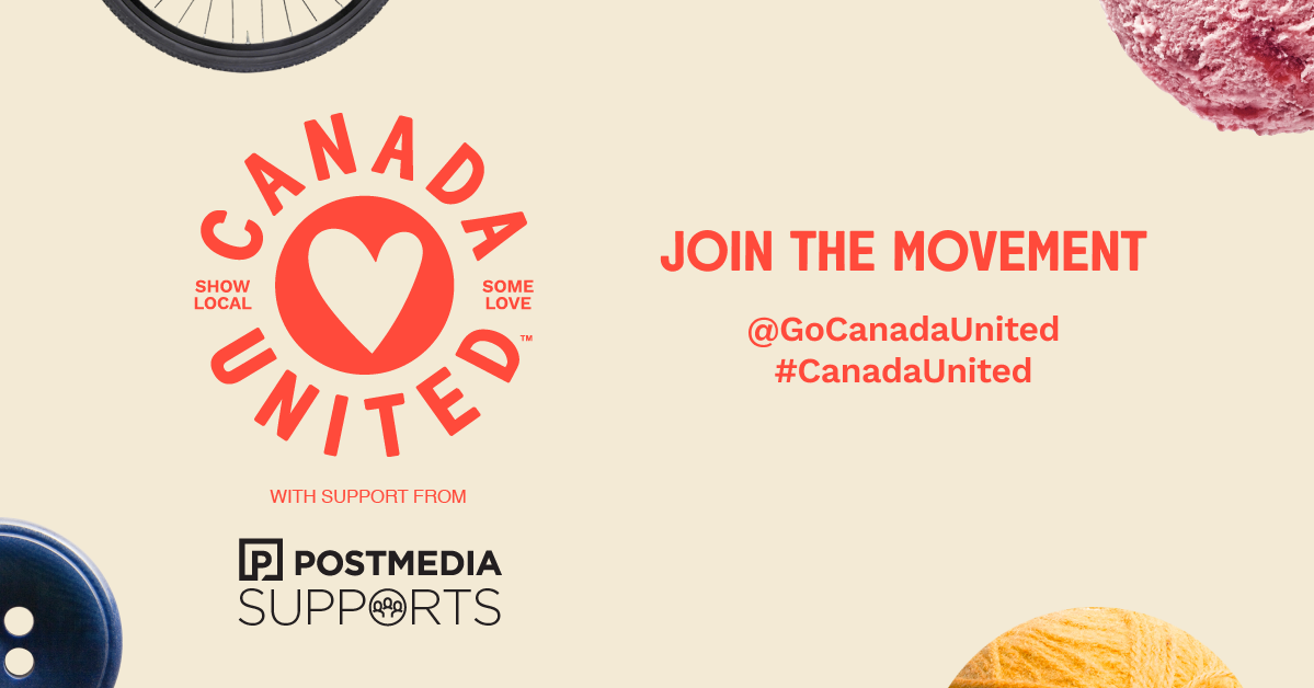 nationalpost's tweet photo. Postmedia is proud to support @GoCanadaUnited – a movement to show local businesses some love. Visit https://t.co/awxNwmcskK for more information. #CanadaUnited https://t.co/UYlY6PmtCE