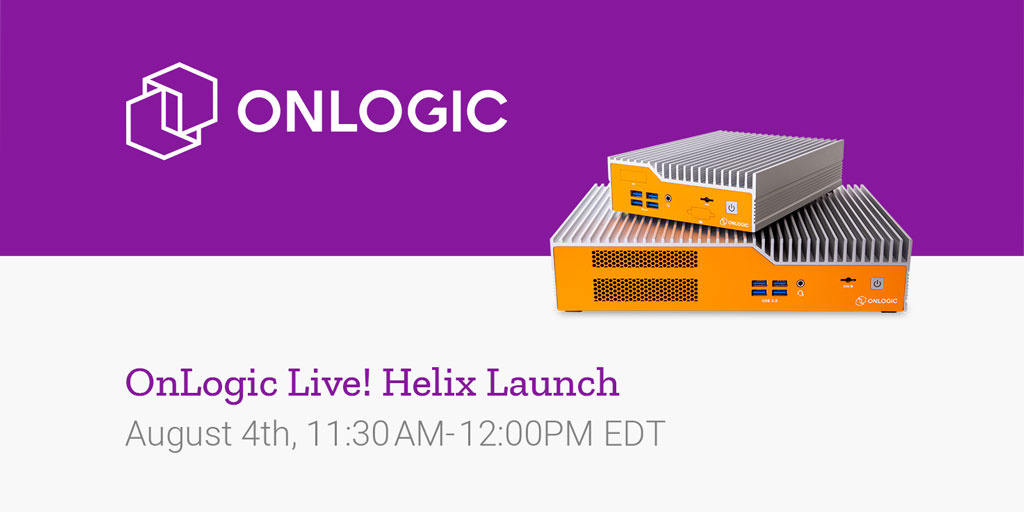 OnLogic's tweet image. Join us on Tuesday (Aug 4th) at 11:30am EDT for our first edition of OnLogic Live! The OnLogic team will be sharing details about our new Helix Series and taking your questions. Visit onlogic.com/helix-live to register. #OnLogicLive #Technology #IoT #edgecomputing #Intel