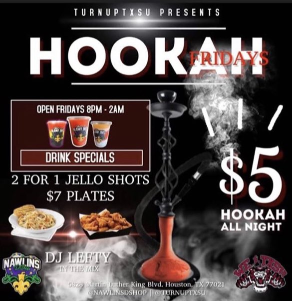 DNawlins's tweet photo. $5 HOOKAH ALL NIGHTβΌοΈ #Nawlins #DShopWay π£π’π‘βοΈ πͺπ½ https://t.co/sImy0lbwjy