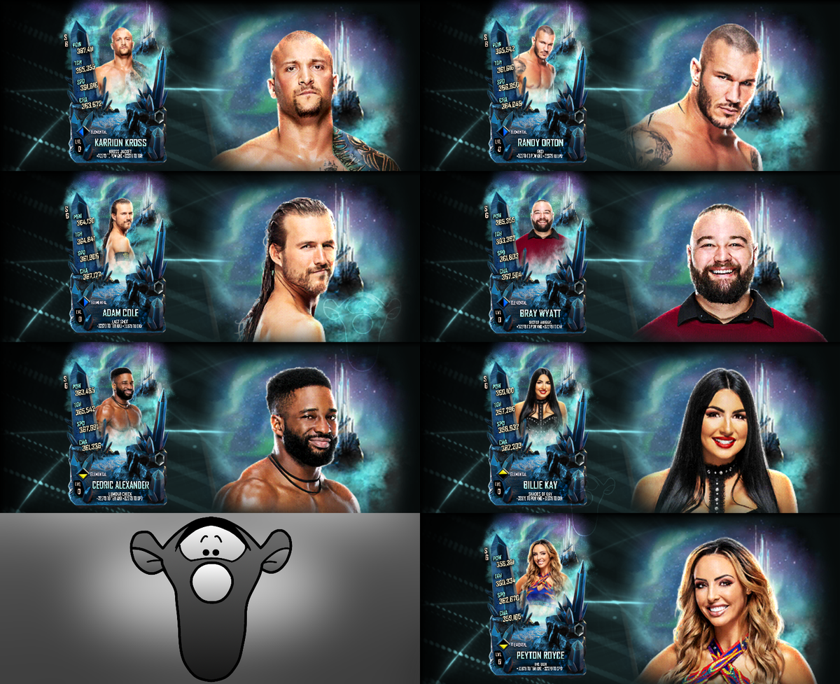 itstygrysek's tweet photo. #WWESuperCard Elemental fusions https://t.co/5OqvbfKmHT