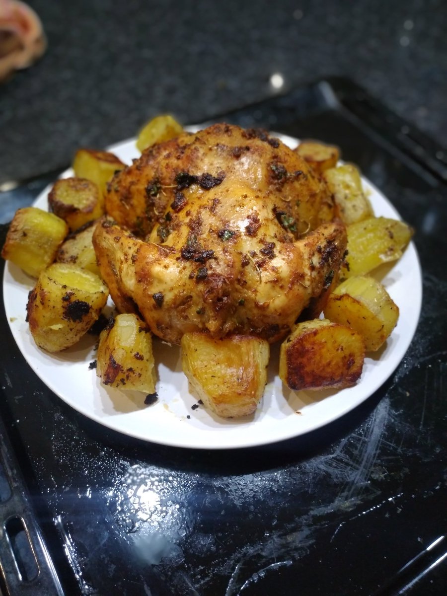 Made chicken roast for dins.