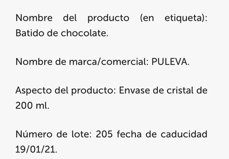farmagemma's tweet photo. 🚨 Alerta por presencia de gluten en batidos etiquetados “Sin gluten”. Ha sido detectado por el sistema de autocontrol de la empresa y se retiran y destruyen 🚨 
https://t.co/ZbeAuq1pIN https://t.co/UZqyOLzG1r