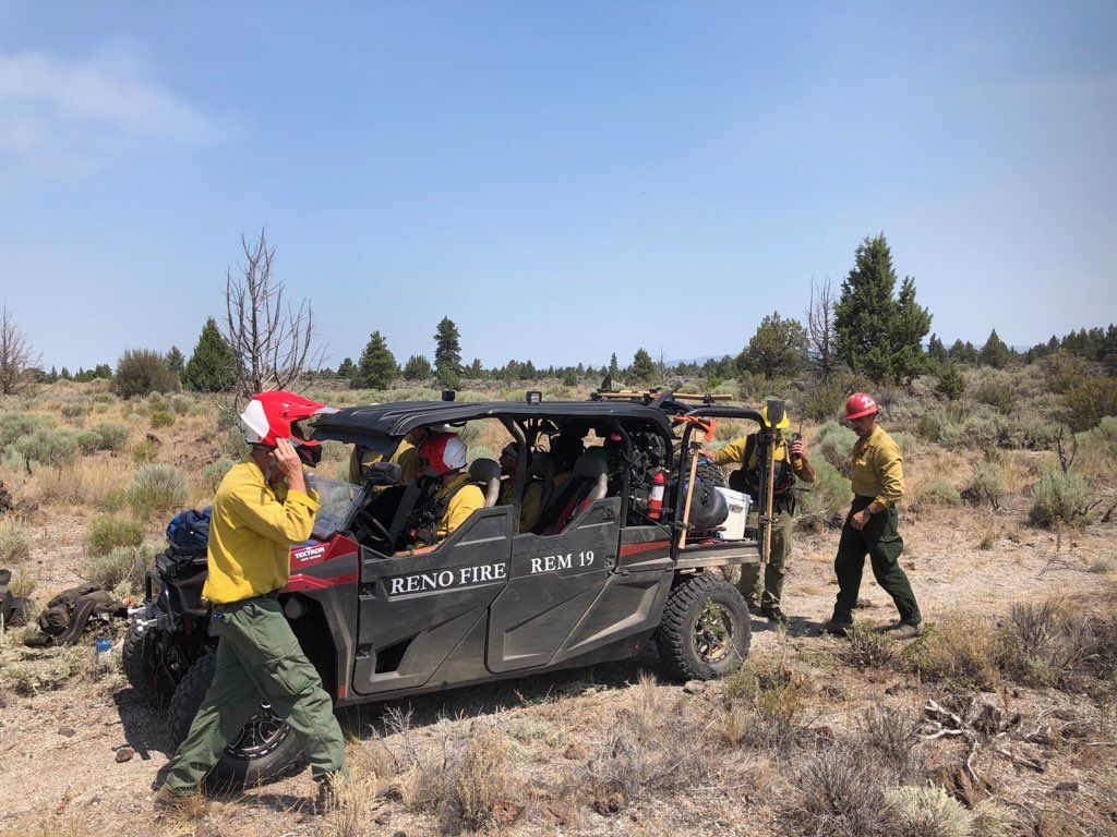 ChiefDave_RFD's tweet image. More @RenoFireDept REM unit on the #JulyComplex The unit has responded for EMSand has transported patients. This specially equipped ALS unit, transport capable unit is designed to gain access in difficult terrain and comes staffed with paramedics and technical rescue specialists