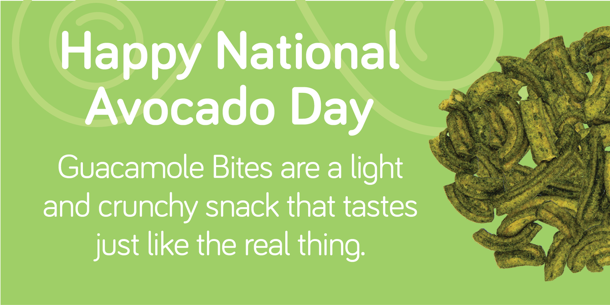 It's National Avocado Day and we are celebrating with one of our favorite snacks, Guacamole Bites.

#guacamole #avocado #AvocadoDay #snacks #bulk #foodservice #FoodieFriday #Foodie #snackhack  #snacktime #snacks