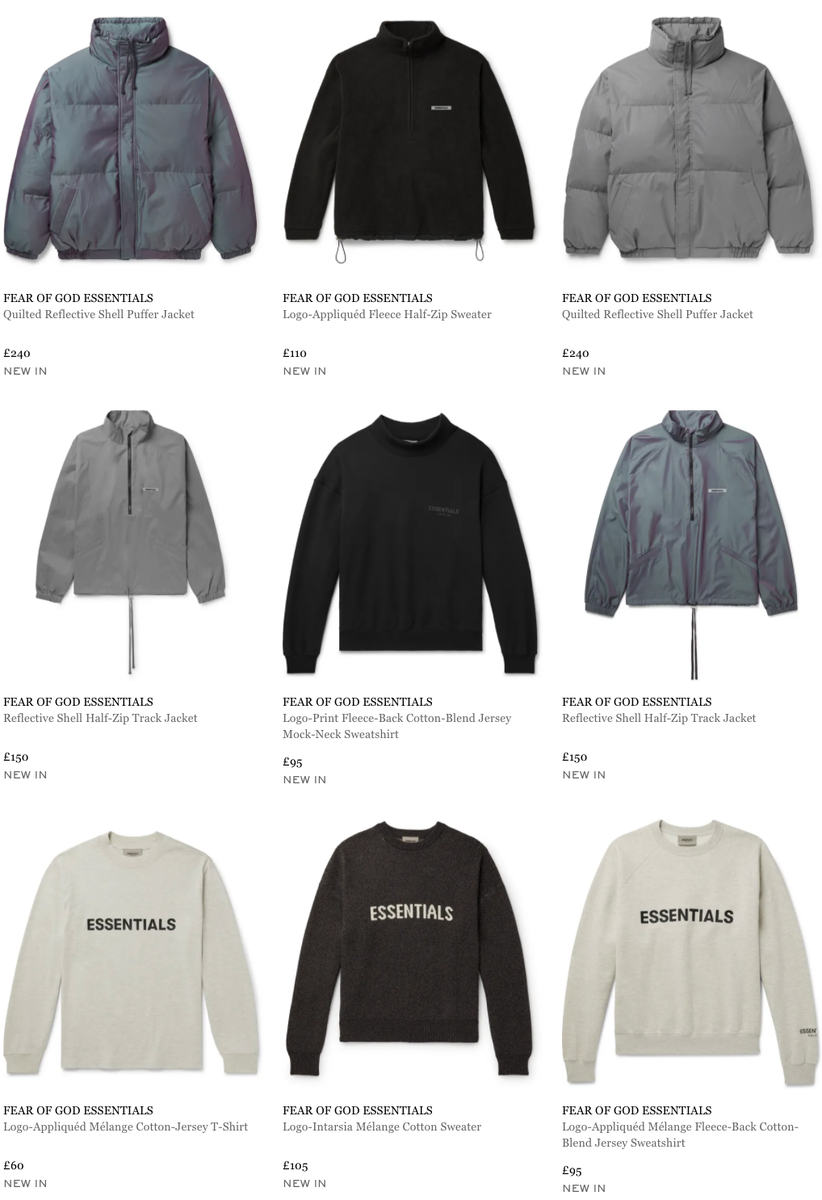 fear of god essentials uk