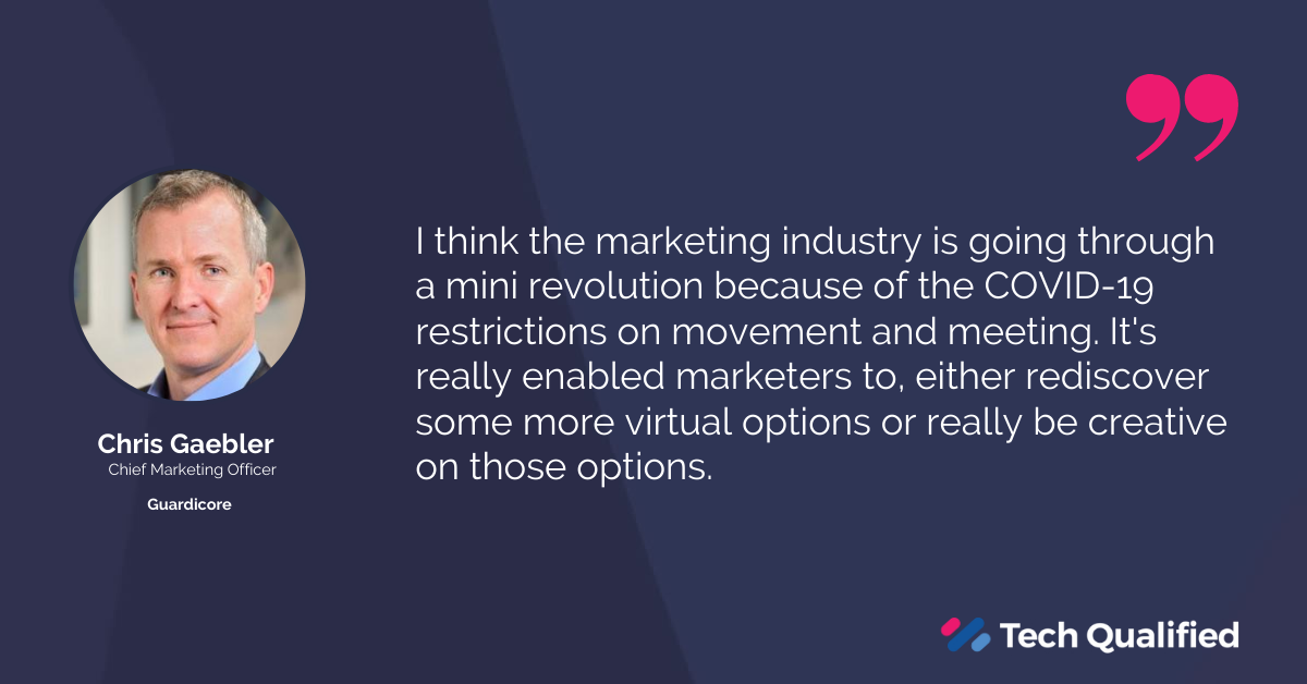 motionagencyio's tweet photo. In episode 291 of #techqualified Chris Gaebler, CMO of Marketing @Guardicore discusses the exploding creativity coming out of changes in the industry following COVID-19 restrictions. https://t.co/fSNQQhvrIV