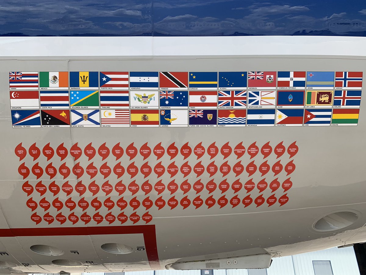 Okay no livestream but we’ll do a quick tour of  #NOAA43 (Miss Piggy) before we head to  #Isaias. She’s been flying storms since 1977 and has plenty of scientific gizmos onboard so we can collect more data to keep you and your neighbors safe.