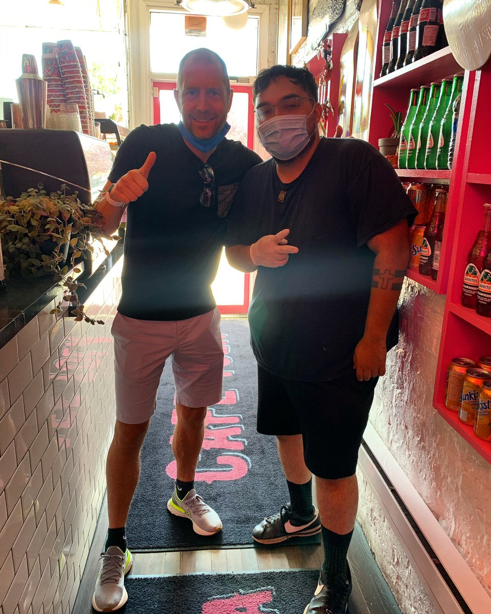 cafetola's tweet photo. @USMNT head coach Gregg Berhalter getting a quick fix of empanadas at our Southport location 😁 #usmnt #cf97 #cffc https://t.co/ieAb5uLgYw