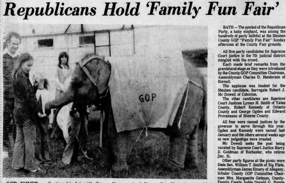 The Hammonds used her in their business, profiting from her forced labor. As the NYT reported: “To pay Mignon’s bills … Mrs. Hammond rents her for parties, sales promotions and Republican political gatherings. Averaging two bookings a week, Mignon just pays her way.”