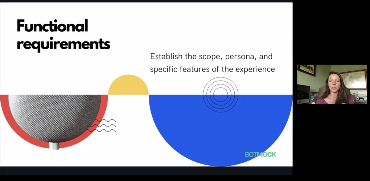 uxstrat's tweet photo. "In this case, our audience is parents and children. Children don't do very well interacting with a smart speaker so we wanted the parents to facilitate it." @ElleForLanguage #XDConf https://t.co/NgL4nmG8CZ