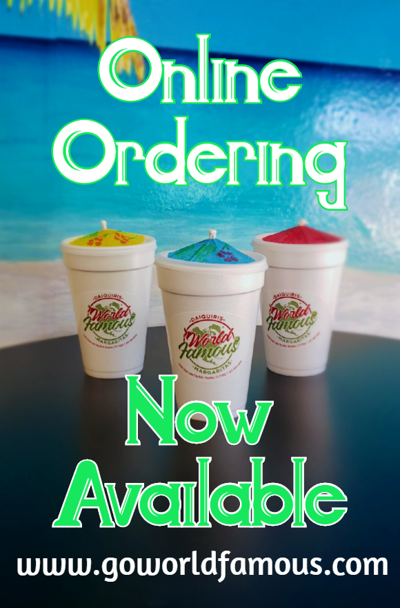 GoWorldFamous's tweet photo. Daiquiris To Go now online! - https://t.co/SgaQc0qp0n https://t.co/6qkrLjCxLB