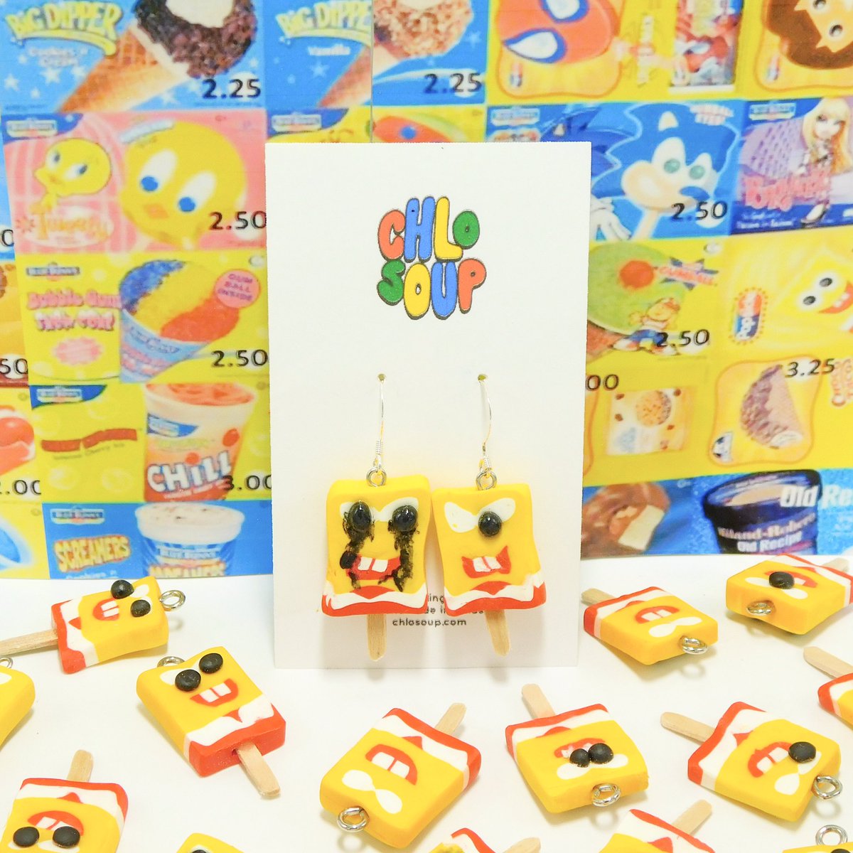 As promised we got a cursed Sponge giveaway!! This can be a chance to snag a pair if you want them!! 
To enter just RT and tag a friend! You can choose the cursed elements (crying eyes, 4 eyes etc) and have it as a keychain/pendant if you want! Clip ons available
Open worldwide!