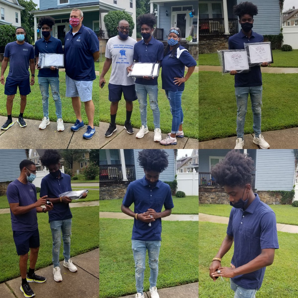 SVPHSAthletics's tweet photo. Congrats to Senior Carl Hicks for receiving his MIAA Champion💍for winning the Indoor 300m Ship. He also received his All MIAA Awards. @Pallotti_HS is Very Proud of You! @miaaathletics @410_speedy @WashPostHS @SunVarsity @PallottiTrack @PallottiB #PantherPride #TheSVPWay #Champ https://t.co/g4oA6hAI8y