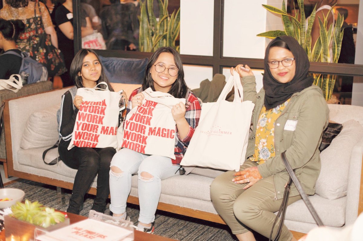 projectglimmer's tweet photo. Happy Friday to our lovely PG family! This weekend, we want to remind you that we become more powerful when we support our communites, and one another. Link in bio to learn more about our mission and how you can help from home ๐ #projectglimmer #workyourmagic #boldwomenwin https://t.co/3p66XjBQsV