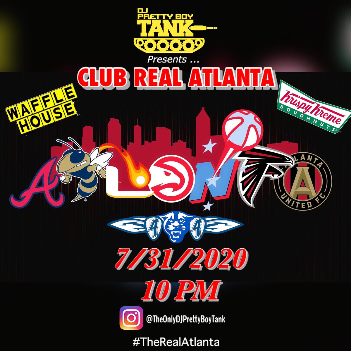 DJPrettyBoyTank's tweet photo. It’s A Party In An Hour ... #ClubRealAtlanta https://t.co/ykq6O0E4xV