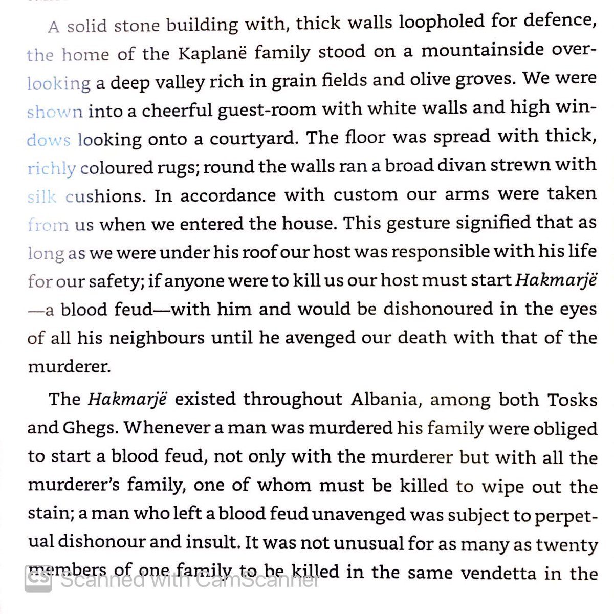 Blood feuds & guest protection were both taken extremely seriously by both Tosks & Ghegs. Feuds could carry on for generations & result in deaths of many family members.