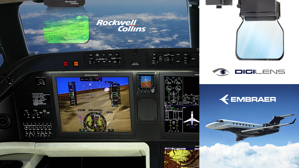 6/14 - WALDERN 2004-2020 - DigiLensDigiLens built revenue early on, creating a dash-mount waveguide display for the avionics of Embraer Jets, in collaboration with the commercial arm of Rockwell Collins.continued—>