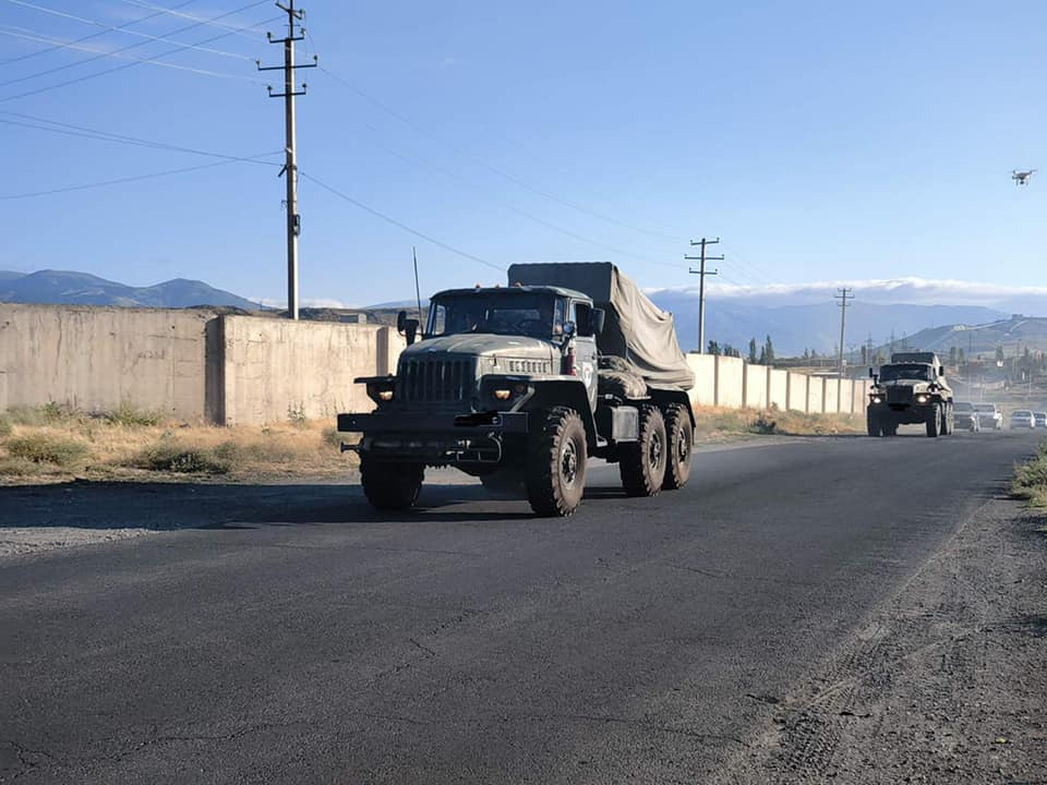 Among the Armenian military equipment involved in today's combat readiness inspection are Smerch MLRS and Tochka-U tactical ballistic missile systems. 105/ https://www.facebook.com/shushanstepanyan/posts/3098075943561878