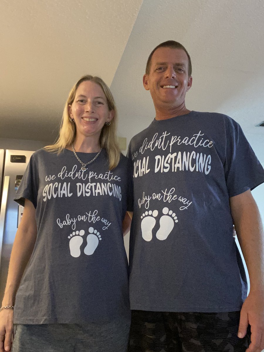 jes20014's tweet photo. There’s a quarantine kid due late January....gonna be a boy, I’ll have him driving a truck by age 5 😁 https://t.co/KsNlDDXVR2