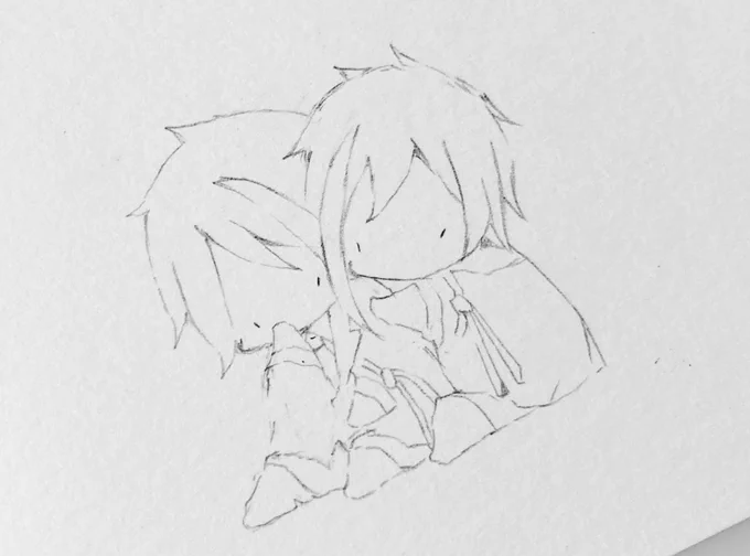 下描きもありました 