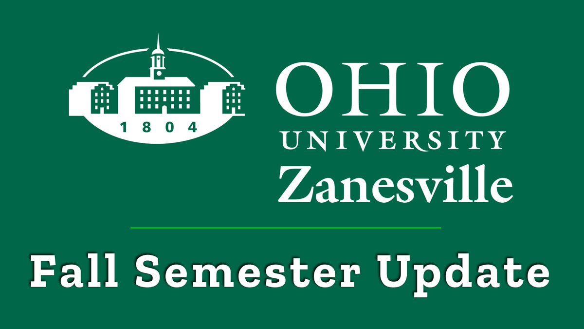 Fall Semester Update: Instruction for OHIO Regional Campuses begins August 24 in a hybrid approach, with online and on-campus offerings to decrease density on campuses. 
Read more here: bit.ly/ouzfall
