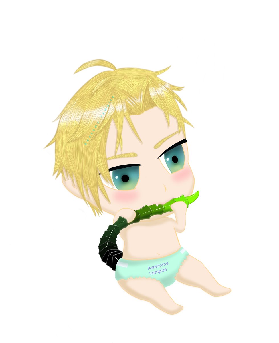 AwesomeVampireL's tweet photo. #ObeyMe Chibi Baby #Satan. finally finished my first digital art piece. took about 2 weeks to finish. turned out quite cute so I'm really happy. still got a lot of learning to do for digital art.
#ObeyMeSatan #OtomeGame #FanArt #DigitalArt #SatanObeyMe #Blush #GreenEyes #Wrath https://t.co/relbmXqLj0