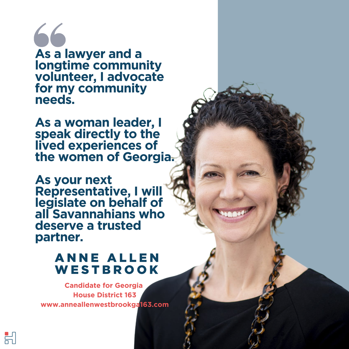 her_term's tweet photo. Georgia #runoff in Chatham County. This #Savannah area hasn't elected a woman in over a decade. Let's change that by voting for @aawestbrook!
#gapol #electwomen #whotovote #herterm https://t.co/In4e7kiRdV