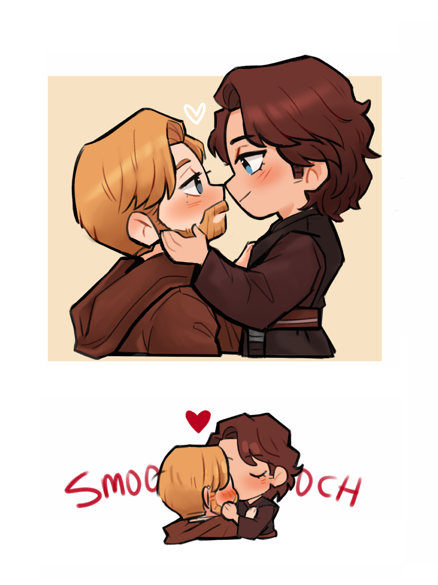 Suppiedoodles's tweet photo. Belated Obikin Gifart for @bereweilschmidt I hope you like it!❤️ #Obikin https://t.co/iyO5aw4npM