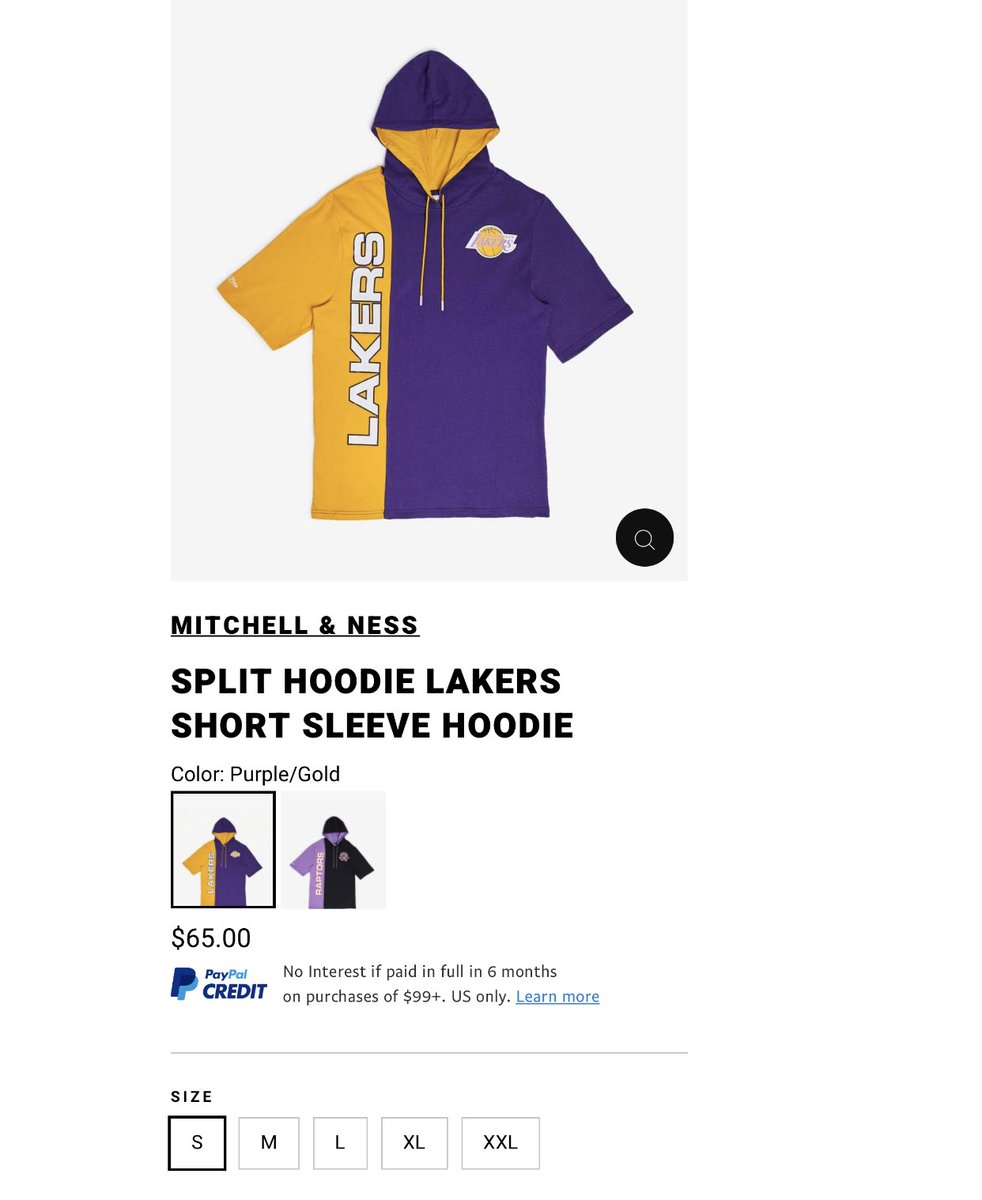 mitchell and ness short sleeve hoodie