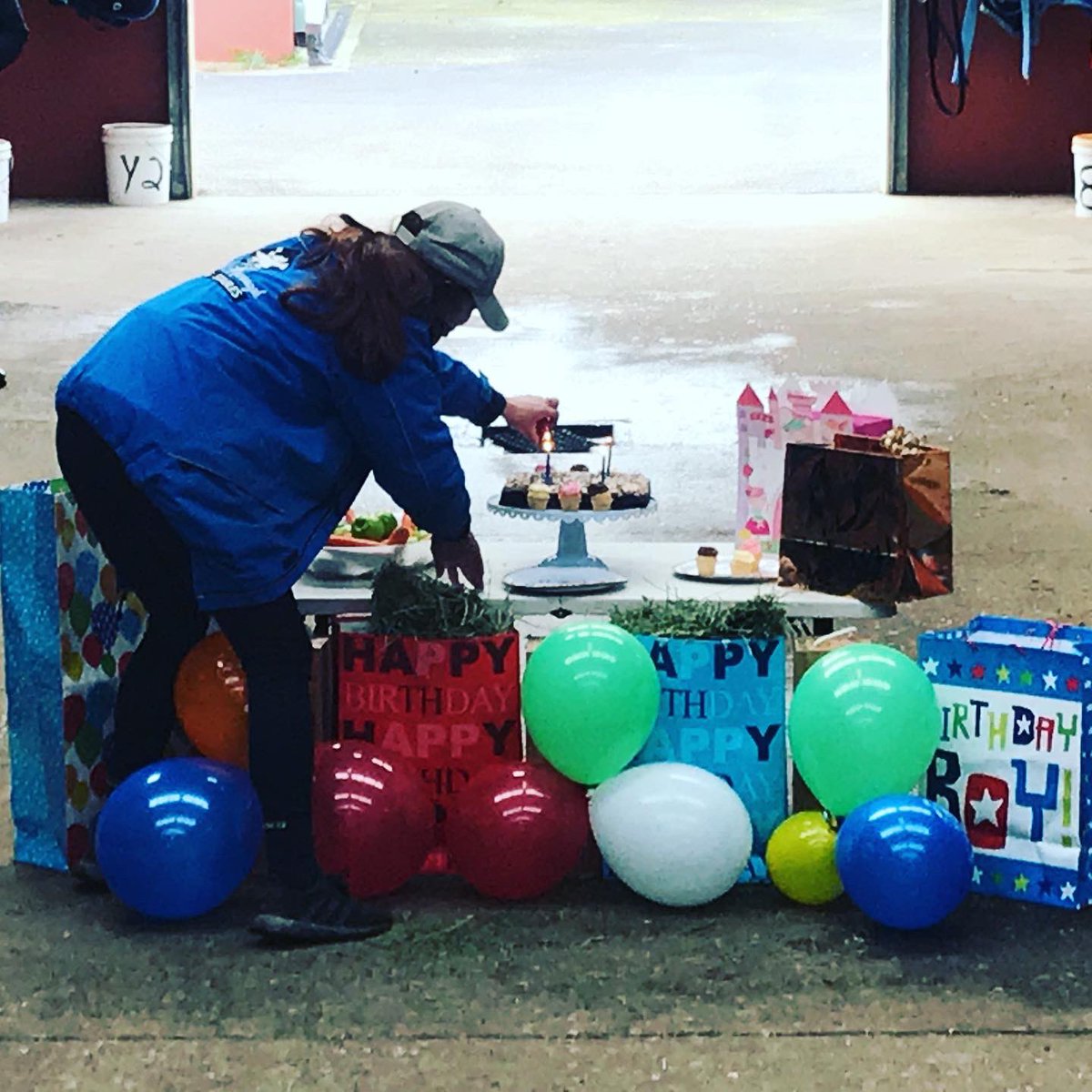 Levi_MKavRacing's tweet photo. Essential birthday celebrations for the stars of our show, the reason we all get up at 3.30am every morning 🥳🎂🎁🎉
@flemingtonvrc #HorsesBirthday #LoveTheHorse #TeamKav @MarkKavanaghRac @Racing https://t.co/tsQ7FhfS9N