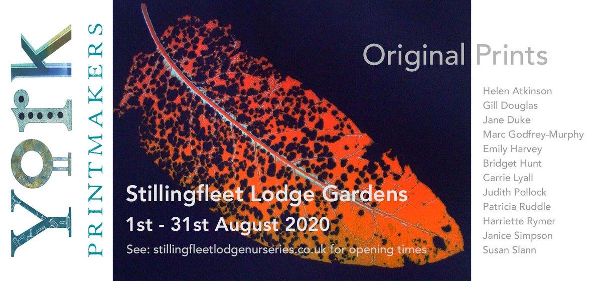 Our 'Nature in Print' exhibition at #Stillingfleetlodgegardens all set up. Opens tomorrow until end August - check lodge website for opening times. No charge to visit the exhibition <a href="/SLGardens/">Stillingfleet Lodge</a>