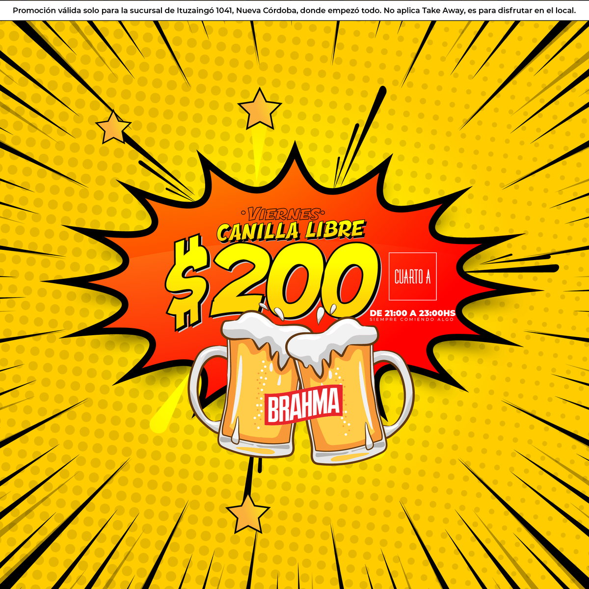 CuartoAbar's tweet image. 👉 Si te la perdés y la tenemos que bajar a esta promo vas a llorar, aprovechala.
📞 ¡Solo con reserva por WhatsApp al 3517035491! 
👀 Promo válida únicamente en la sucursal de Ituzaingó