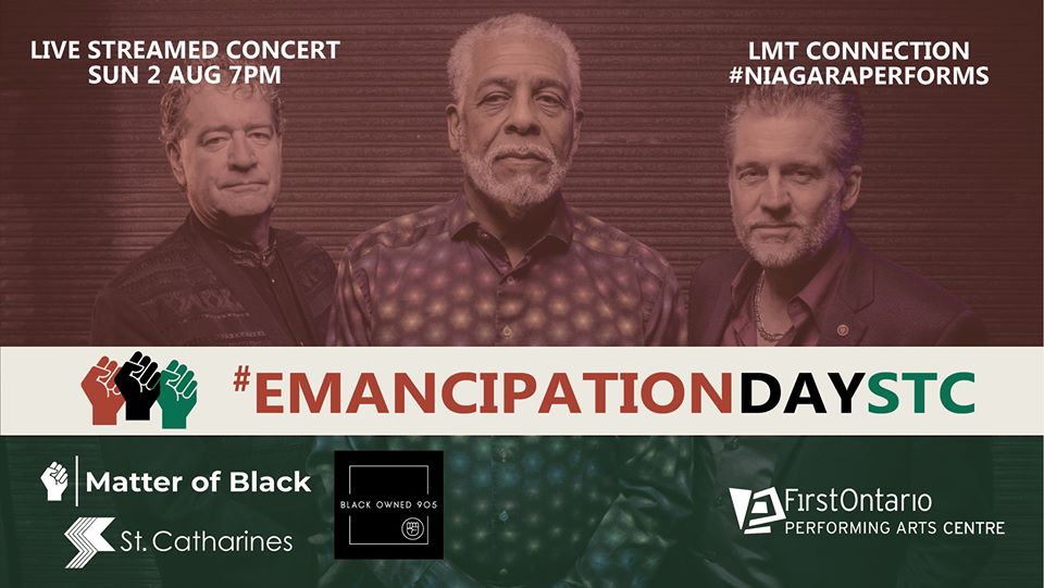 St_Catharines's tweet photo. 🎷 Live streamed at 7 p.m.
Niagara's premiere funk and soul band, the LMT Connection featuring the legendary Motown frontman Leroy Emmanuel. #NiagaraPerforms #EmancipationDaySTC
👉 https://t.co/u7A8vmQmuA https://t.co/umr4MPgmPI