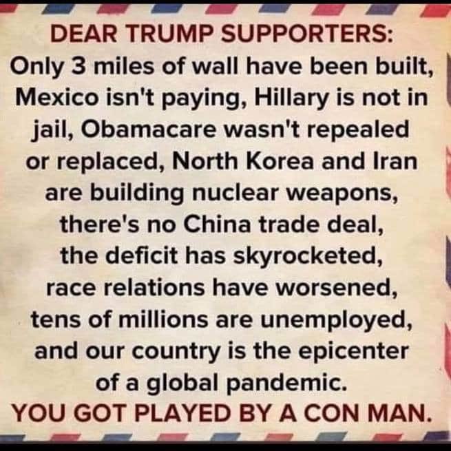 <a href="/alfranken/">Al Franken</a> 45Trump excuse is that it’s not fair that all 251M registered 🇺🇸can vote [by mail, absentee, early walk in, day of] vice just Trumplican base [elitists, uber rich, crazi-religious, prejudice to racists, lazy] b/c they don’t read-research-care to know facts &amp; that helps him <a href="/AP/">The Associated Press</a>
